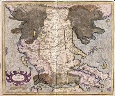 Mazedonien und Griechenland von Gerardus Mercator