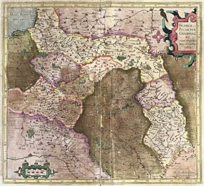 Picardie, Champagne, Frankreich von Gerardus Mercator