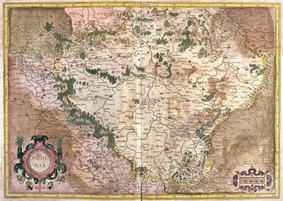 Prag, Tschechische Republik (Gravur) von Gerardus Mercator