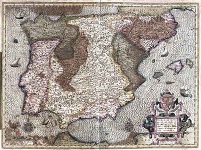 Spanien (Gravur) von Gerardus Mercator