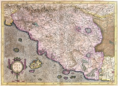 Toskana, Italien (Stich) von Gerardus Mercator