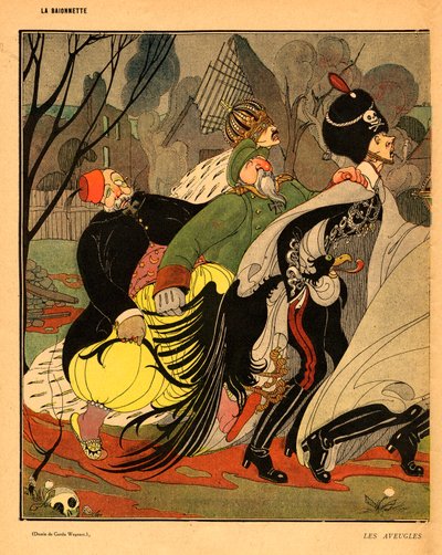 Die Bajonett, Satirisch in Farben von Gerda Marie Frederike Wegener