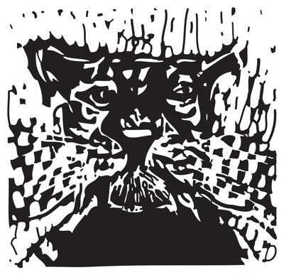 Katze mit Schnurrhaaren von Gerhardt Isringhaus