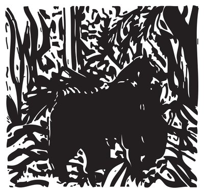 Gorilla im Dschungel von Gerhardt Isringhaus