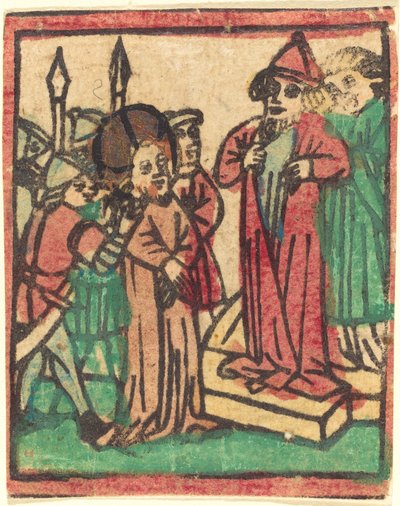 Kaiphas zerreißt seine Kleider von German 15th Century
