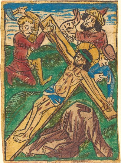 Christus ans Kreuz genagelt von German 15th Century