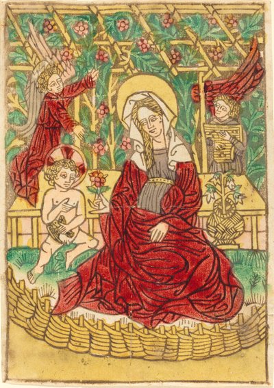 Madonna in einem geschlossenen Garten von German 15th Century