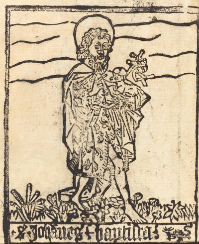 Heiliger Johannes der Täufer [recto] von German 15th Century
