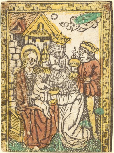 Die Anbetung der Könige von German 15th Century
