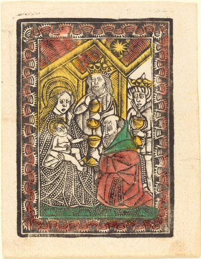 Die Anbetung der Könige von German 15th Century