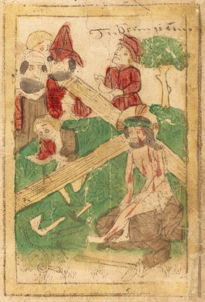 Die Vorbereitung zur Kreuzigung von German 15th Century