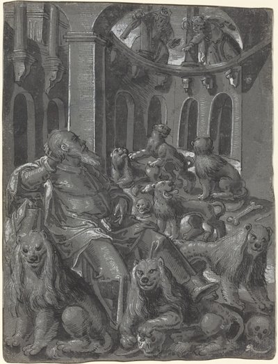 Daniel in der Löwengrube von German 16th Century