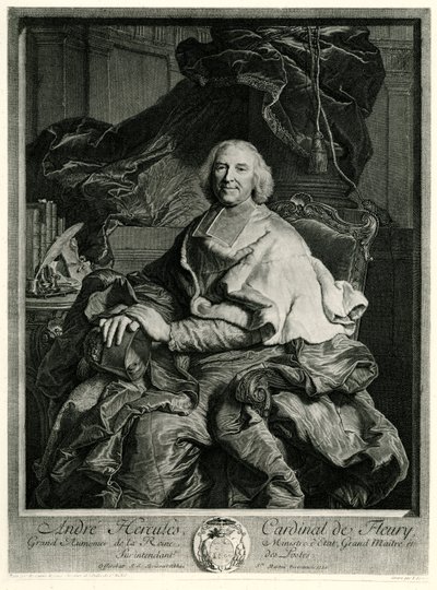 Andreas Herkules Kardinal von Fleury von German School