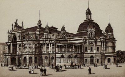 Hamburg: Konzerthaus (Lithografie) von German School