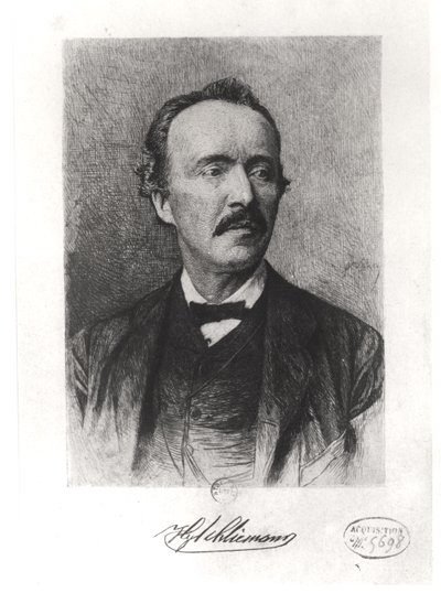 Porträt von Heinrich Schliemann (1822-90) von German School