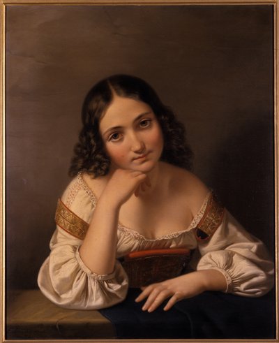 Porträt einer jungen Frau, 1801-1900 von German School