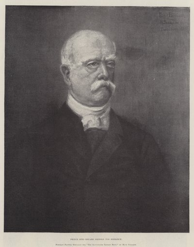 Fürst Otto Eduard Leopold von Bismarck (Gravur) von German School