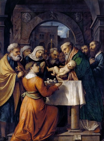 Darstellung Jesu im Tempel, 1529 von Gerolamo Romanino