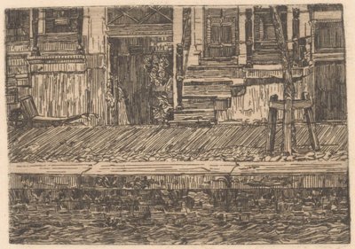 Unterirdische Gänge an einem Kai von Gerrit Haverkamp (signed by artist)