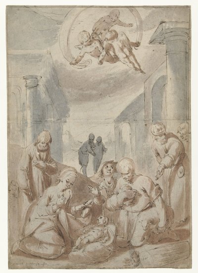 Anbetung der Hirten von Gerrit Pietersz. Sweelink