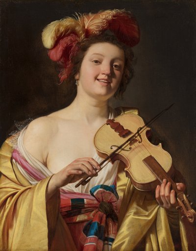 Der Geigenspieler von Gerrit van Honthorst