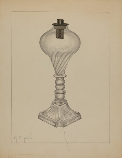 Lampe, ca. 1937 von Giacinto Capelli