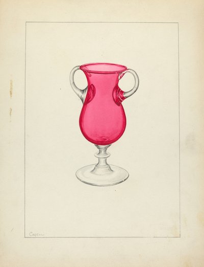 Vase, ca. 1940 von Giacinto Capelli