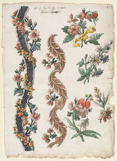 Florale Designs und Blumenbänder von Giacomo Cavenezia