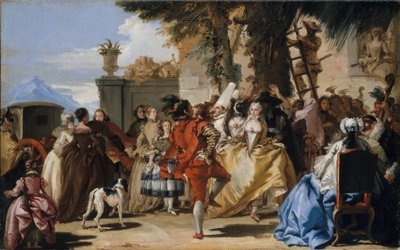 Ein Tanz auf dem Land, ca. 1755 von Giovanni Domenico Tiepolo