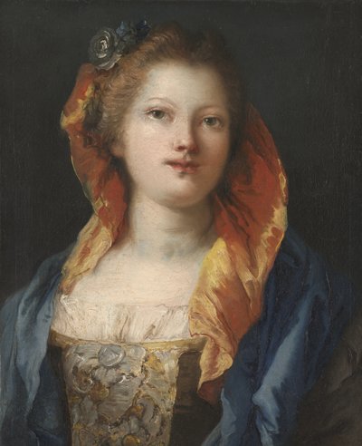 Porträt einer Frau, 1762-70 von Giovanni Domenico Tiepolo