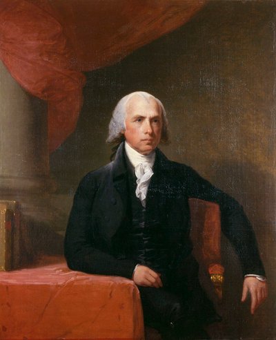 James Madison (1751-1836), amerikanischer Politiker von Gilbert Stuart