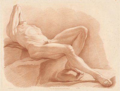 Akademie (639) von Gilles Antoine Demarteau after Edme Bouchardon