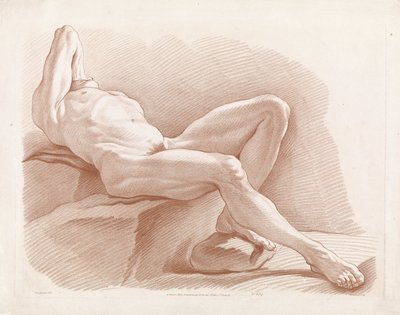 Liegender männlicher Akt von Gilles Demarteau