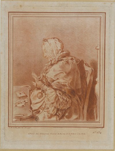 Porträt von Madame Geoffrin 1699-1777, 1770 von Gilles Demarteau