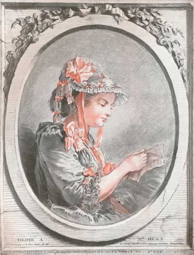 Porträt von Madame Huet, ca. 1773 von Gilles Demarteau