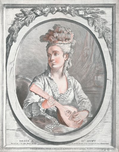 Porträt von Madame Huet, 18. Jahrhundert von Gilles Demarteau