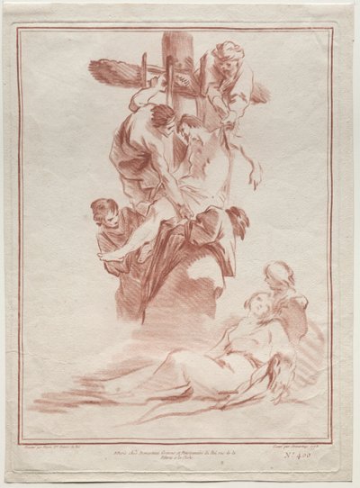 Die Kreuzabnahme, 1773 von Gilles Demarteau