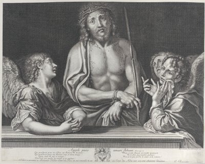 Ecce Homo mit drei Engeln, 1634-86 von Gilles Rousselet