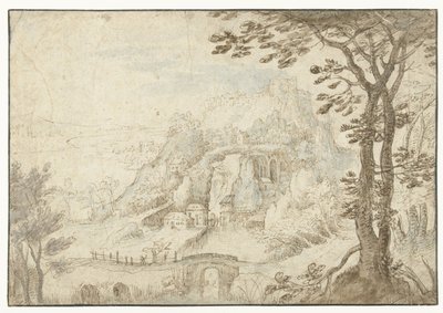 Berglandschaft mit einem Fluss von Gilles van Coninxloo (II)