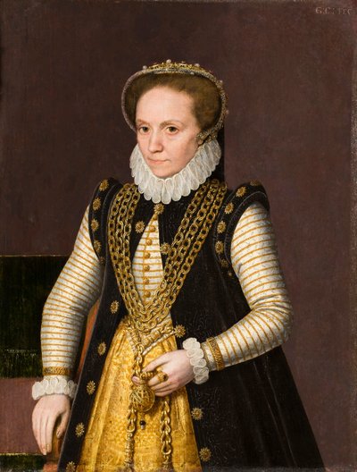 Porträt einer unbekannten Adligen, 1575 von Gillis Claeissens