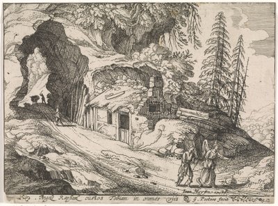 Landschaft mit Tobias und Erzengel Raphael von Gillis Peeters (I)