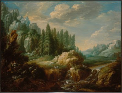 Bewaldete Gebirgslandschaft von Gillis i Peeters