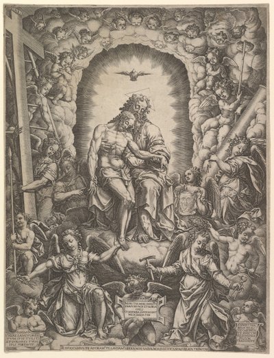 Die Dreifaltigkeit, 1576 von Giorgio Ghisi