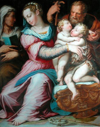 Heilige Familie mit St. Johannes von Giorgio Vasari