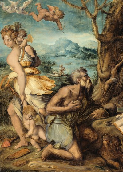 Die Versuchung des Heiligen Hieronymus von Giorgio Vasari