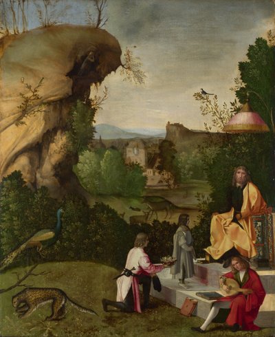 Huldigung an einen Dichter, frühes 16. Jahrhundert von Giorgione,