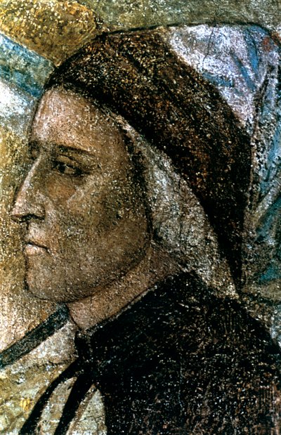 Porträt von Dante Alighieri, um 1287-1337 von Giotto di Bondone