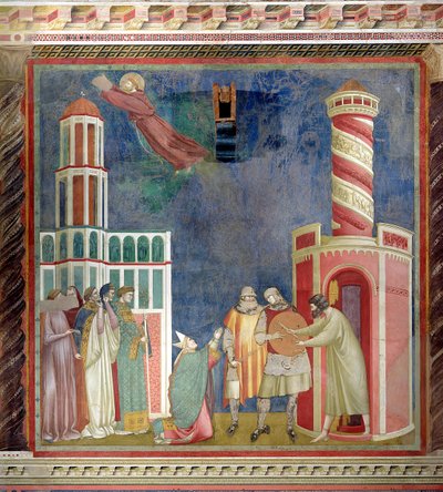 St. Franziskus befreit den Ketzer, 1297-99 von Giotto di Bondone