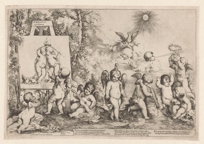 Allegorie mit Putti von Giovanni Andrea Podesta