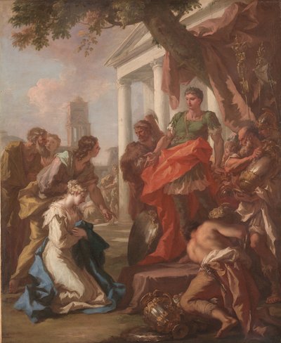 Die Mäßigung des Scipio, ca. 1710 von Giovanni Antonio Pellegrini